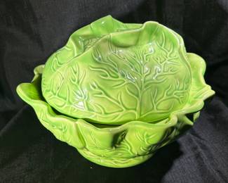 Vintage Cabbage Bowl  w/ Lid