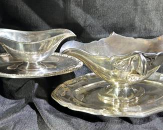 Silver Plate Gravy Boats