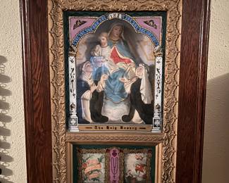 Holy Rosary Mary Viaticum Catholic Stations Scroll 