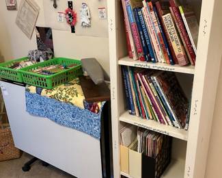 Mobile Cutting/Craft Table, Quilting Books