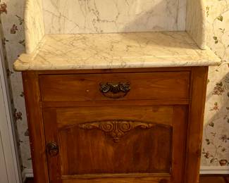 Victorian Marble-Top Washstand