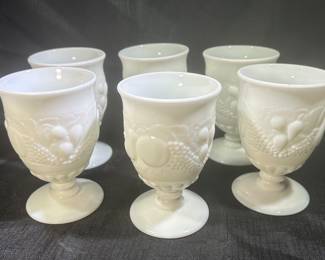 Westmoreland Milk Glass Ice Tea Goblets