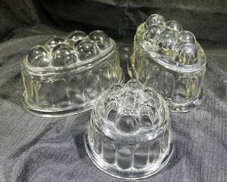 Antique Glass Jelly/Gelatin/Pate' Molds