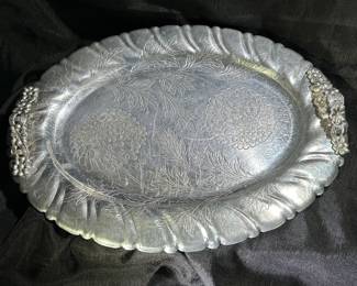 Hammered Aluminum Serving Tray