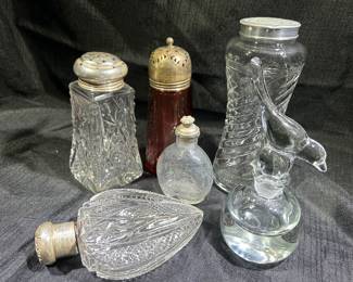 Vintage Dresser Vanity Jars/ Perfume Bottles