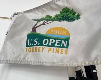 US OPEN TORREY PINES 208 FLAG and pole