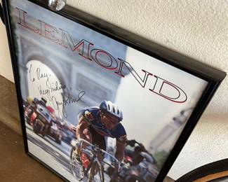 Signed Bicycle poster LEMOND