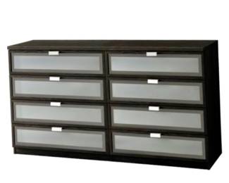 IKEA 8 Drawer Hopen Black/Brown Dressers. We have approx 8