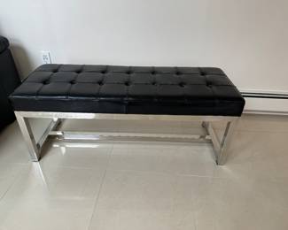 X Gallery Leather Bench