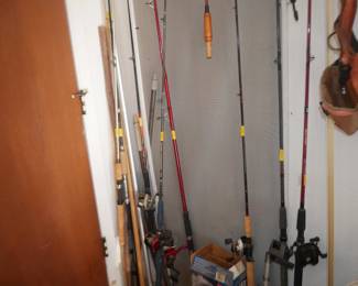 fishing poles