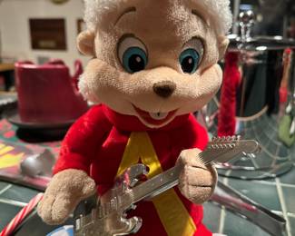 Alvin and His Guitar Christmas Plush