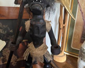 Male Primitive Warrior Chief Tribal Art