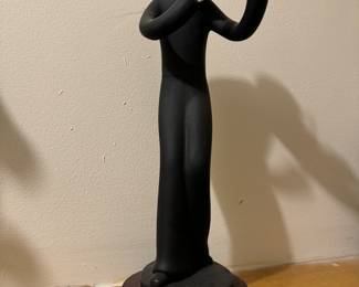 Ceramic Jazz Musician Statue