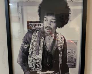 Jimi Hendrix Mounted Photo