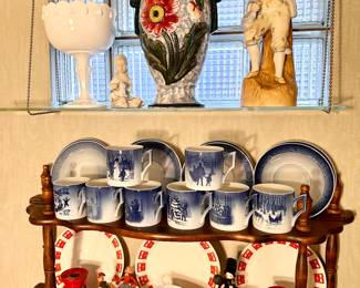 Vintage Royal Copenhagen cup and saucers.