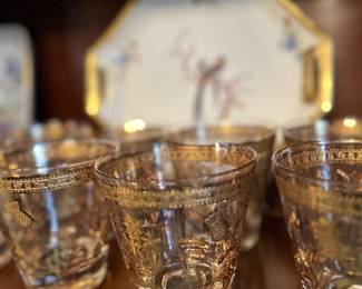 Amazing set of MCM Culver glasses.