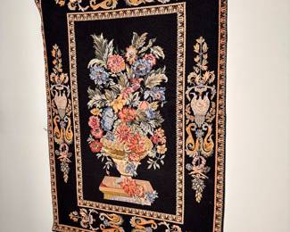 One of two large Belgian tapestries.