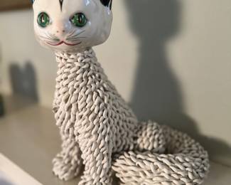 MCM Italian spaghetti cat sculpture.
