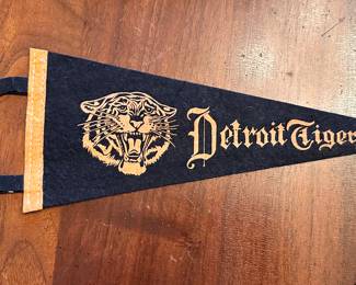 1940's Detroit Tigers small pennant.