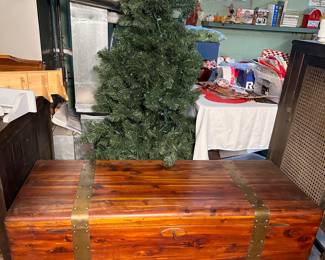 Large vintage cedar chest.