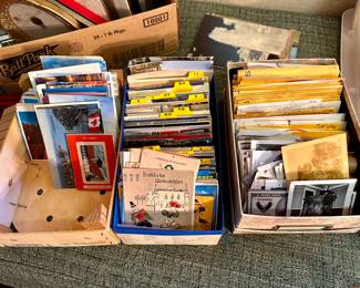 Postcards, photos and negatives.