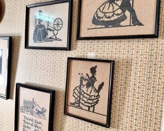 Black & white needlework.