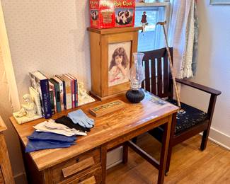 Student desk & armchair.