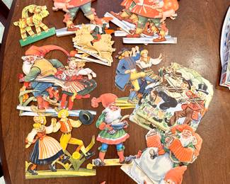 Die-cut Danish paper decorations.