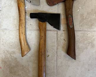 Axes, antique and new