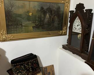 vintage framed art