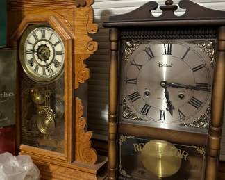 Antique table top clocks 