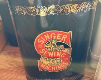 Singer garbage can