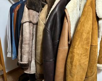 Mens and Womens vintage and newer clothing (mostly coats), hats and gloves and accessories 