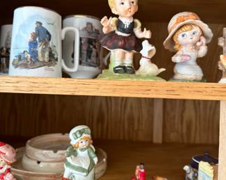 collectible figurines, Norman Rockwell mugs