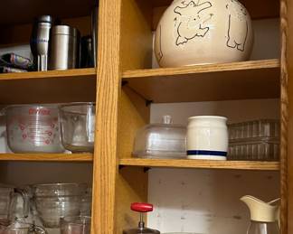 measuring cups and serving items 