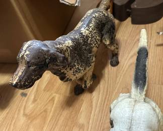 Antique Hubley Cast Iron Dogs