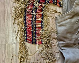 Beaded fringe piece