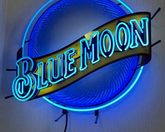 Blue Moon Neon Sign