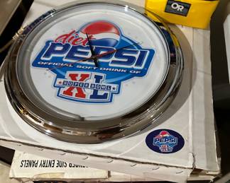 Pepsi super bowl XL clock