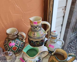 Steins and vases