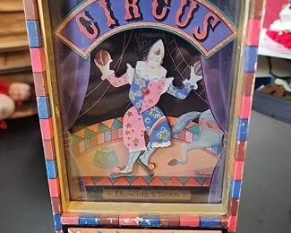 Vintage dancing clown