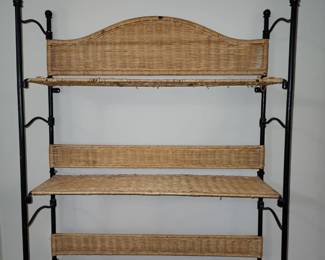 Wicker shelf