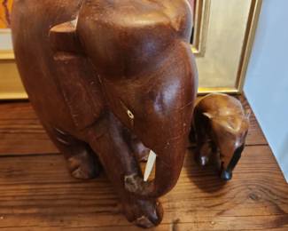 1960's carved Elephants from Ghana