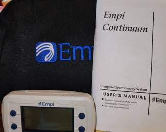 EMPI Continuum, no accessories or cards. Works on batteries