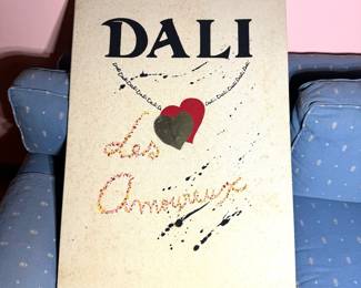 1970's Salvador Dali "Les Amoureux" set of 3 signed/numbered lithographs framed with COA.