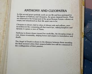 1970's Salvador Dali "Les Amoureux" set of 3 signed/numbered lithographs framed with COA.