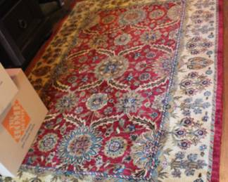 Wool made colorful rug