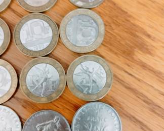Assorted French & British Coins