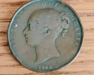 1854 Queen Victoria Coin