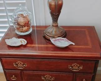 Table Lamp, & Four Drawer Chest
